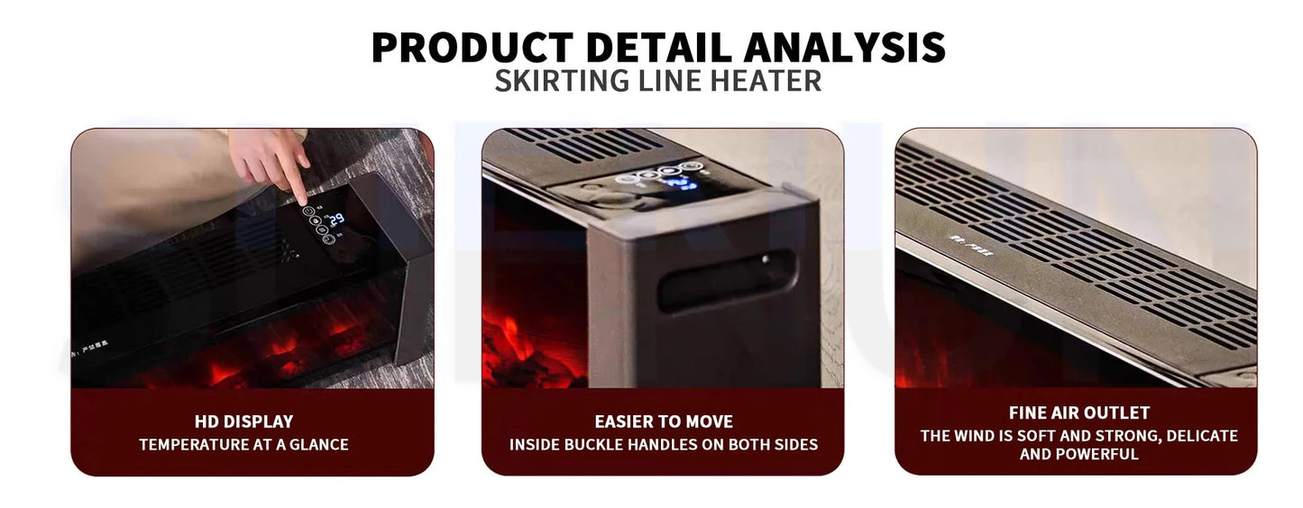 Home Electric Fireplace Heater 3D
